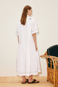 Camelia Embellished Shirtdress