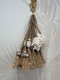 COWRIE SHELL TASSEL (LARGE SHELL)