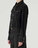 Vivien Denim Jacket - Black Worn