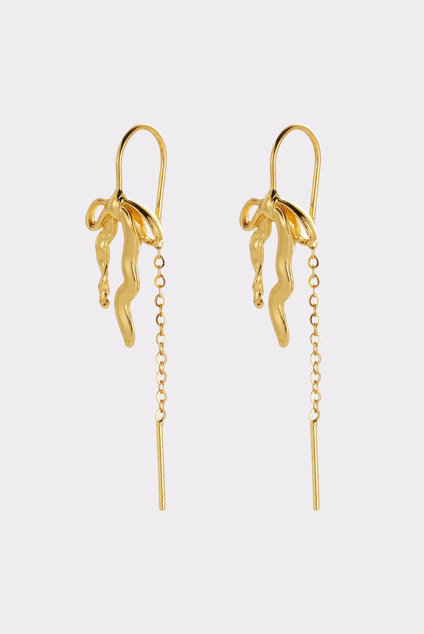 Lila Thread Earring