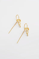 Lila Thread Earring
