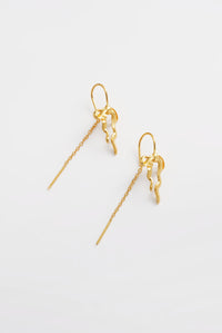 Lila Thread Earring