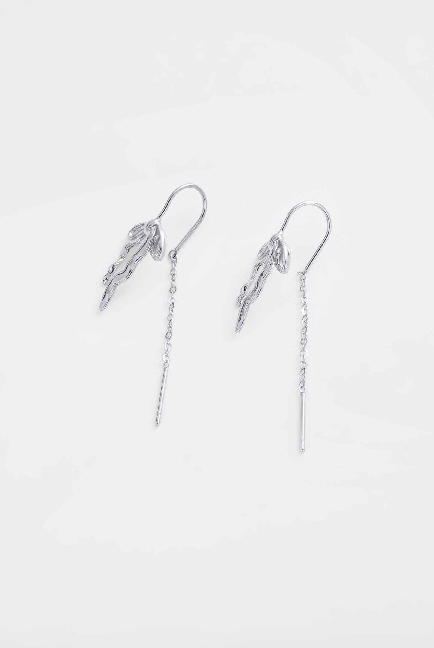 Lila Thread Earring