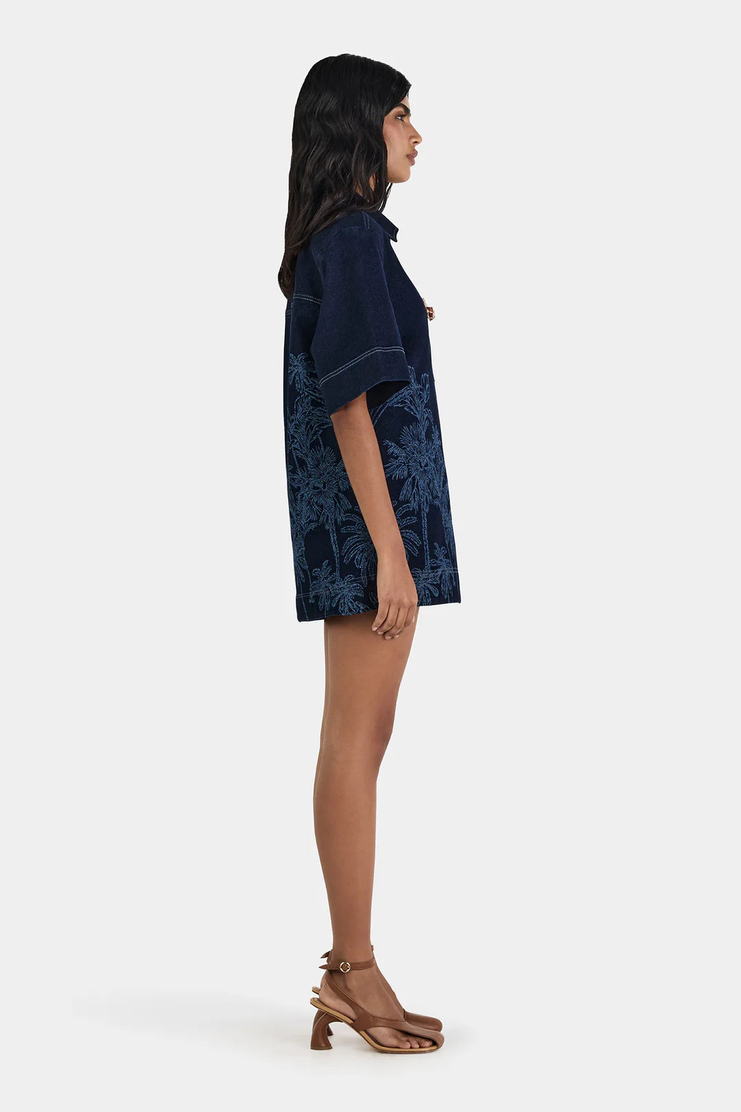 Mabel Denim Tunic - Tropicana Denim