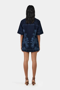 Mabel Denim Tunic - Tropicana Denim