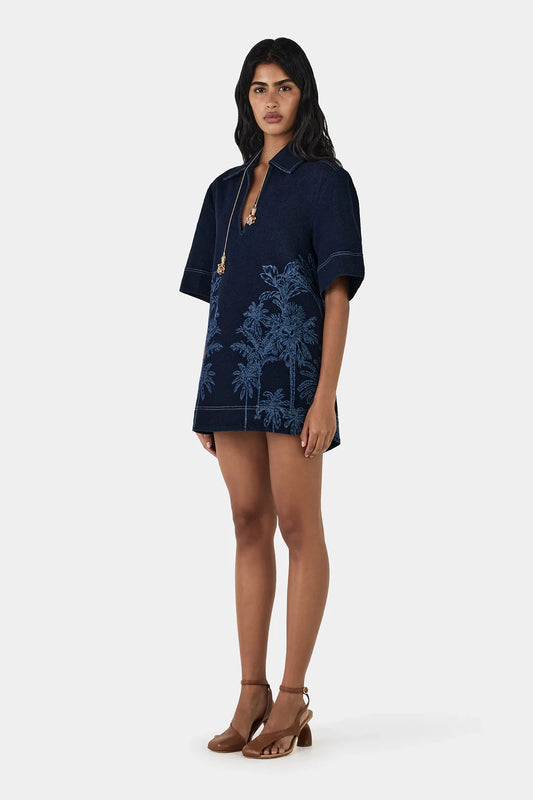 Mabel Denim Tunic - Tropicana Denim