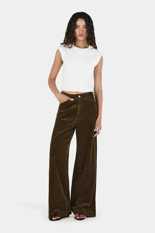 MAX CORD PANTS - KHAKI