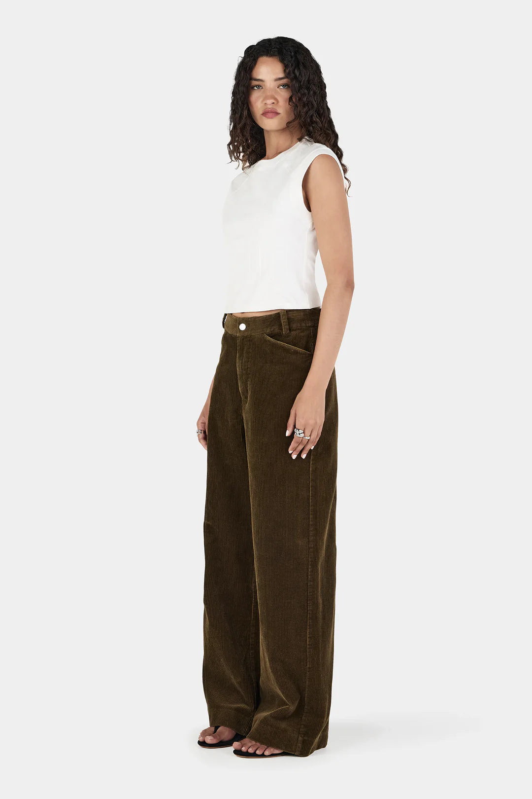 MAX CORD PANTS - KHAKI
