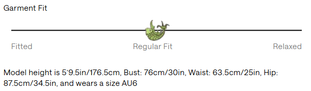 Size Guide for Michelle Short