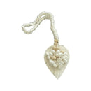Macrame & Shell Tassel - White