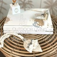 Macrame & Shell Tassel - Turquoise