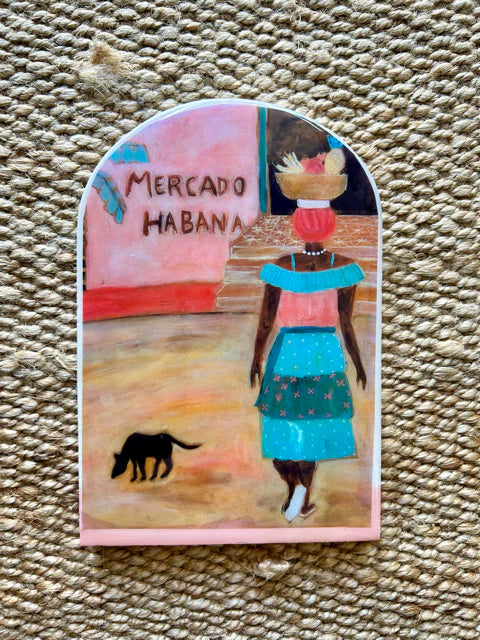 Market Day Large Arch Tile