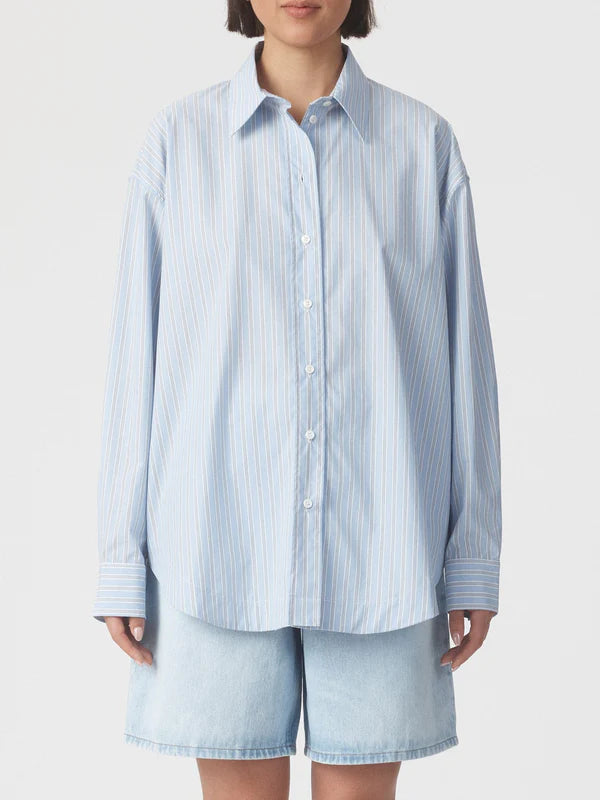 Mayra Shirt (Blue Stripe)