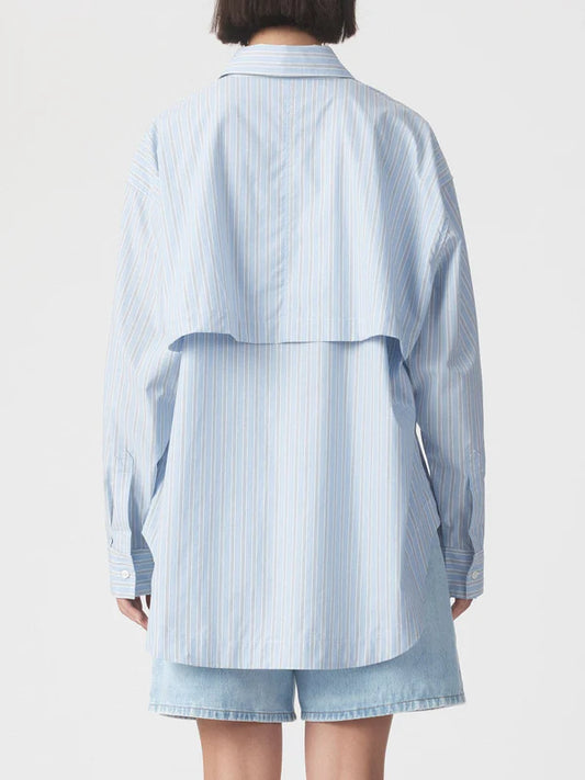 Mayra Shirt (Blue Stripe)