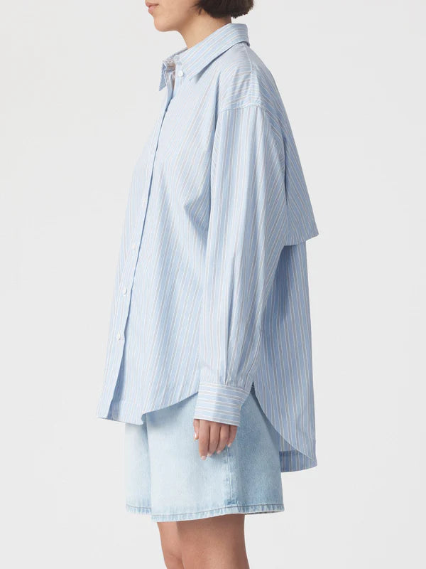 Mayra Shirt (Blue Stripe)