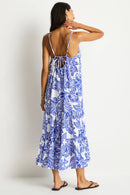 Palmera Resort Tiered Midi Sundress