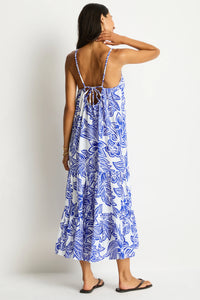 Palmera Resort Tiered Midi Sundress