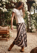 Petalwood Maxi Skirt