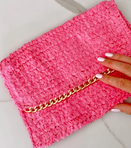 Positano Pink Clutch