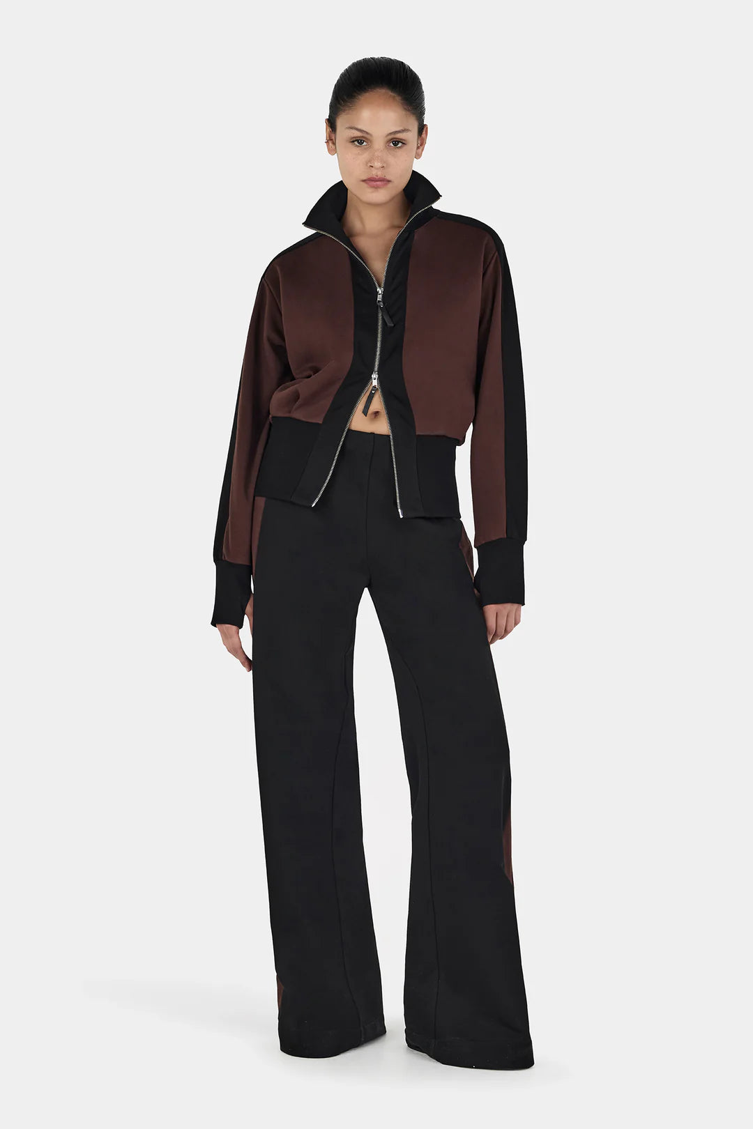 REYNOLDS TRACKPANT BLACK CHOC 2-TONE
