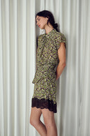 Marina Silk Mini Skirt - Papillon