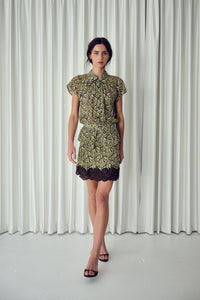 Marina Silk Mini Skirt - Papillon