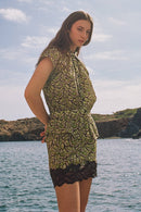 Marina Silk Mini Skirt - Papillon