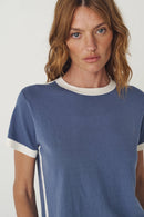 Rania Contrast Knit Tee