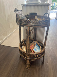 RATTAN SIDE TABLE