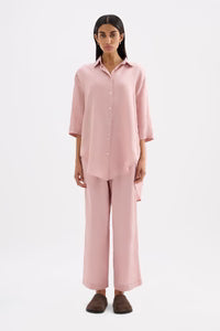 Lounge Linen Longline Shirt