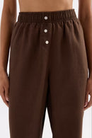 Lounge Linen Crop Pant