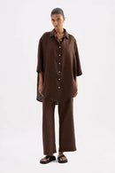 Lounge Linen Crop Pant