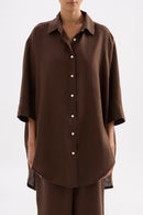 Lounge Linen Longline Shirt