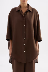 Lounge Linen Longline Shirt