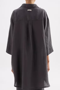 Lounge Linen Longline Shirt