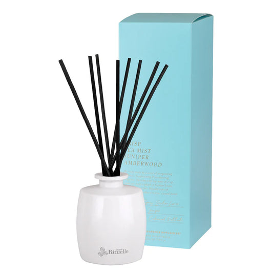 Crisp Sea Mist, Juniper, Amberwood Fragrance Diffuser Set | 220ml