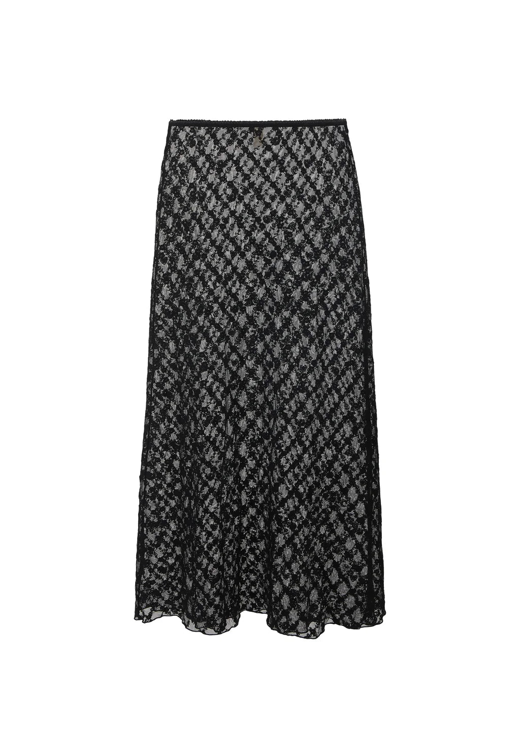 Serpent Lace Maxi Skirt