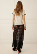 Serpent Lace Maxi Skirt
