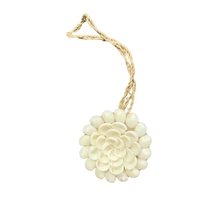 Shell Flower Garland - White Rose