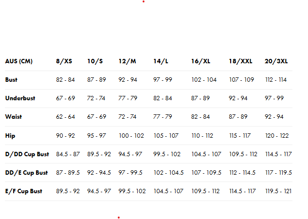 Size Guide for Sunset Beach Short