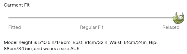 Size Guide for Sun Dancer Tee