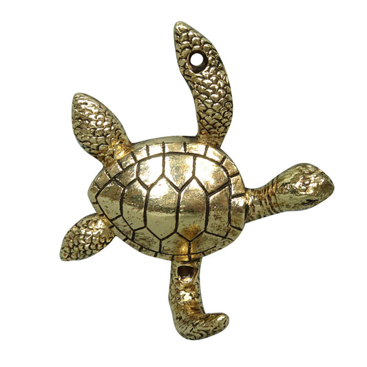 Gold Pewter Turtle Hook
