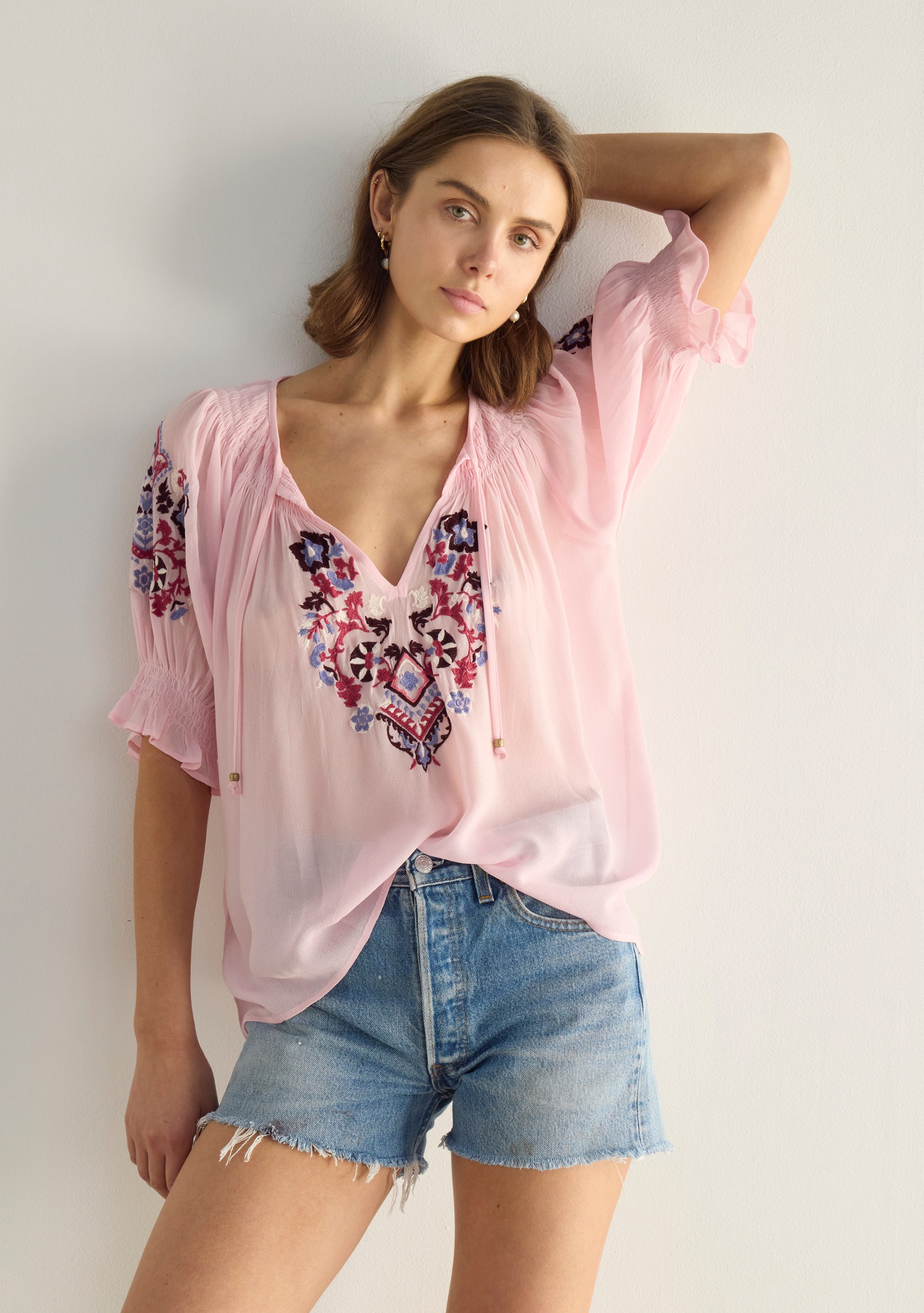 Indra Embroidered Blouse