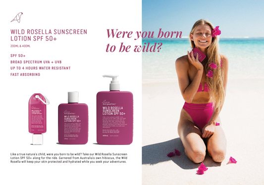 Wild Rosella Sunscreen Lotion SPF50+