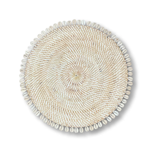Rattan Placemat (Whitewash)