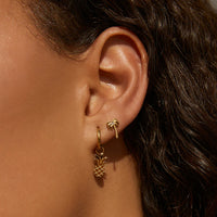 PINEAPPLE - ANANAS GOLD EARRINGS