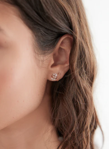 Beaming Crystal Studs