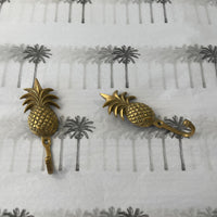 PINEAPPLE BRASS HOOKS