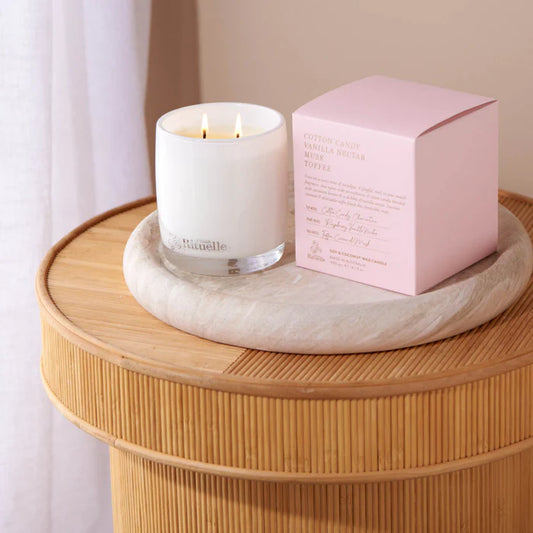 Small Soy Candle - Cotton Candy, Vanilla Nectar, Musk, Toffee Scented