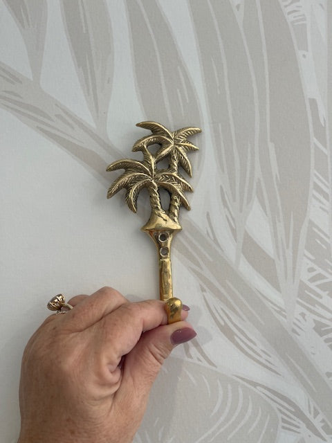 Double Palm Brass Hook